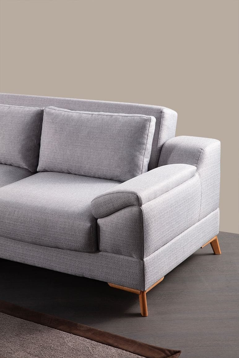 Hjørnesovesofa Atelier Del Sofa Aqua Grey (225/275 x 100 x 90 cm) Venstre - Møbler - Sofaer - Sovesofaer
