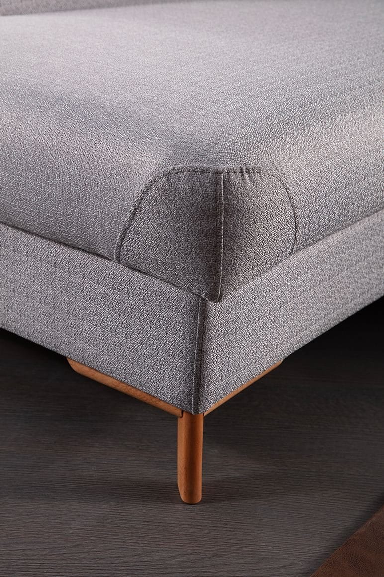 Hjørnesovesofa Atelier Del Sofa Aqua Grey (225/275 x 100 x 90 cm) Venstre - Møbler - Sofaer - Sovesofaer