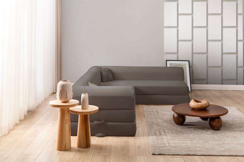 Hjørnesovesofa Atelier Del Sofa Legom Eco (280 x 90 x 25 cm) Brun - Møbler - Sofaer - Sovesofaer