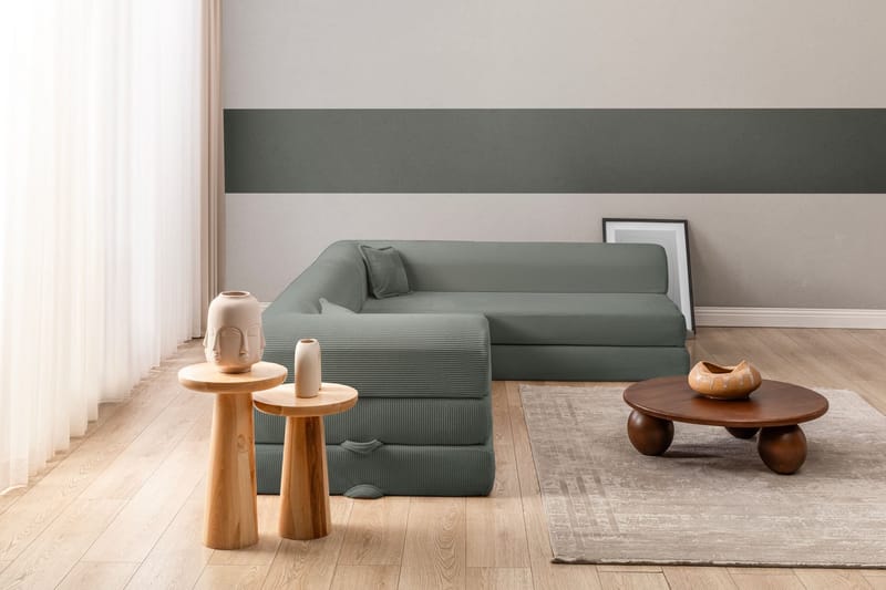 Hjørnesovesofa Atelier Del Sofa Legom Eco (280 x 90 x 25 cm) Grønn - Møbler - Sofaer - Sovesofaer