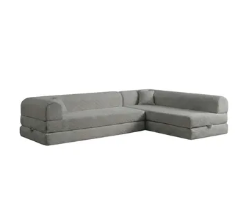 Hjørnesovesofa Atelier Del Sofa Legom Eco (280 x 90 x 25 cm) Lysegrå