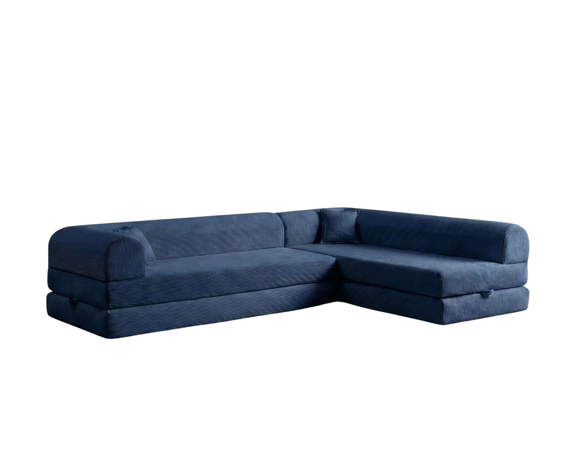 Hjørnesovesofa Atelier Del Sofa Legom Eco (280 x 90 x 25 cm) Marineblå -