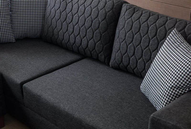 Hjørnesovesofa Atelier Del Sofa Loft Venstre (230 x 90 x 150 cm) Antrasitt - Antrasitt - Møbler - Sofaer - Sovesofaer
