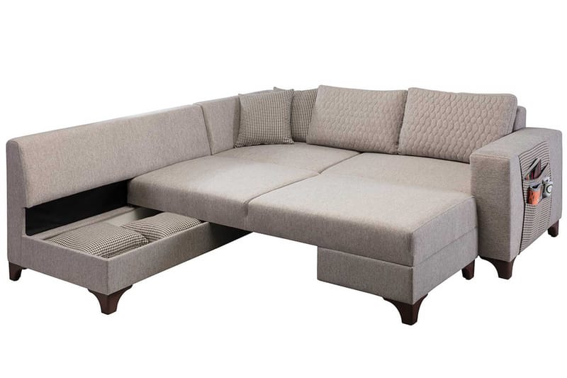 Hjørnesovesofa Atelier Del Sofa Loft Venstre (230 x 90 x 150 cm) Krem - Krem - Møbler - Sofaer - Sovesofaer
