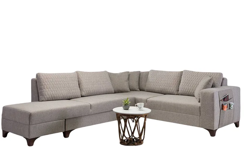 Hjørnesovesofa Atelier Del Sofa Loft Venstre (230 x 90 x 150 cm) Krem, Krem