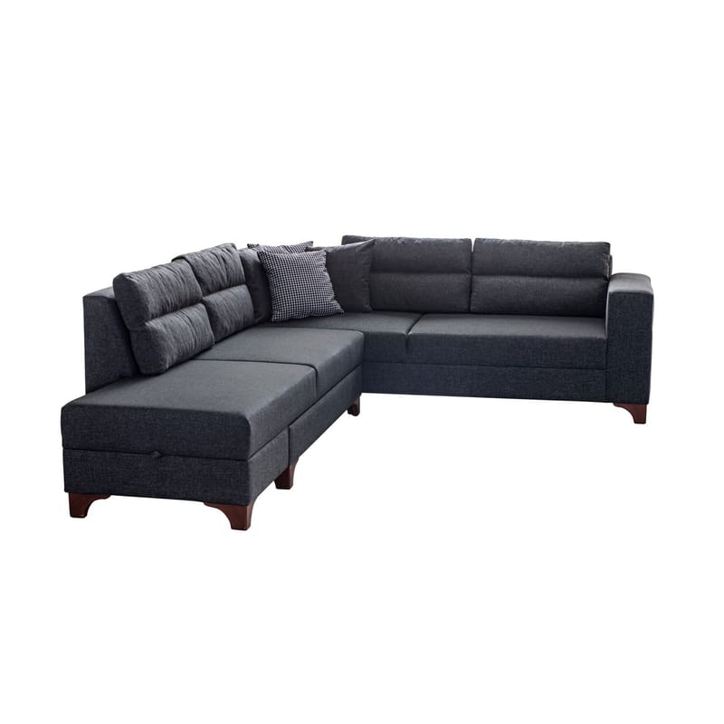 Hjørnesovesofa Atelier Del Sofa T-Loft Høyre (230 x 90 x 150 cm) Antrasitt - Antrasitt - Møbler - Sofaer - Sovesofaer