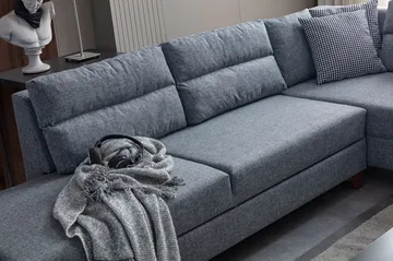 Hjørnesovesofa Atelier Del Sofa T-Loft Høyre (230 x 90 x 150 cm) Grå - Grå - Møbler - Sofaer - Sovesofaer