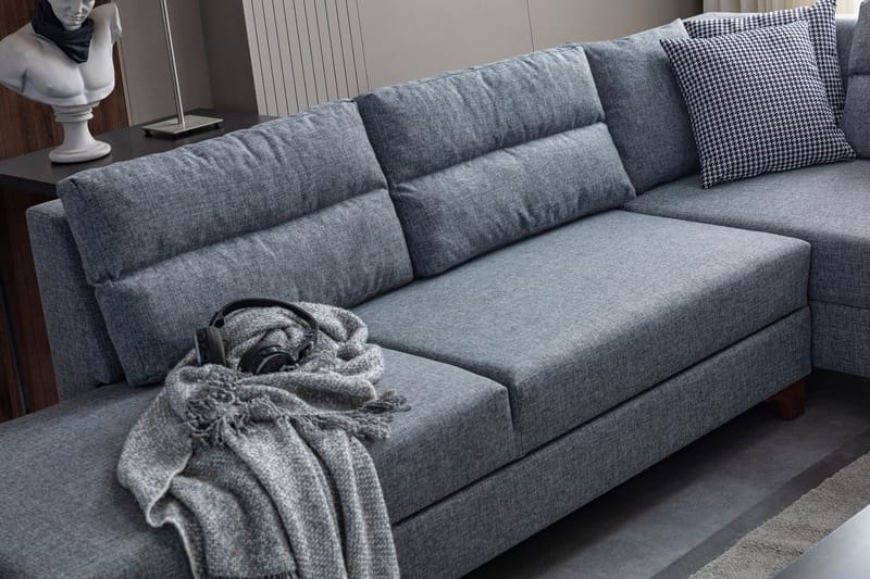 Hjørnesovesofa Atelier Del Sofa T-Loft Høyre (230 x 90 x 150 cm) Grå - Grå - Møbler - Sofaer - Sovesofaer