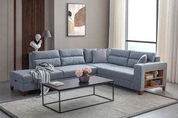 Hjørnesovesofa Atelier Del Sofa T-Loft Høyre (230 x 90 x 150 cm) Grå - Grå - Møbler - Sofaer - Sovesofaer