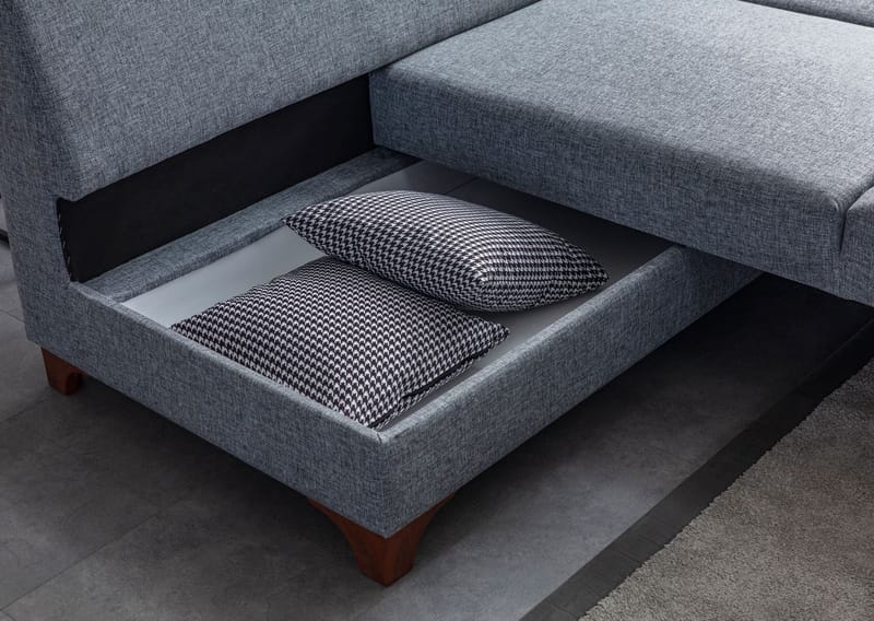 Hjørnesovesofa Atelier Del Sofa T-Loft Høyre (230 x 90 x 150 cm) Grå - Grå - Møbler - Sofaer - Sovesofaer