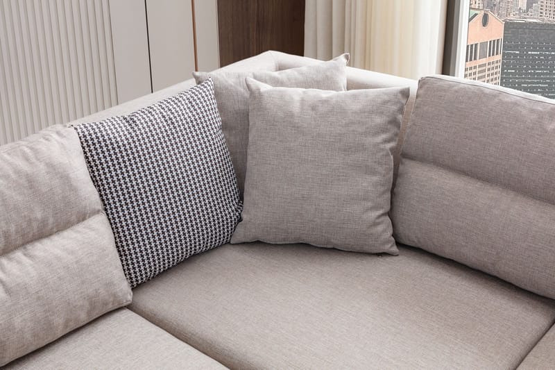 Hjørnesovesofa Atelier Del Sofa T-Loft Høyre (230 x 90 x 150 cm) Krem - Krem - Møbler - Sofaer - Sovesofaer
