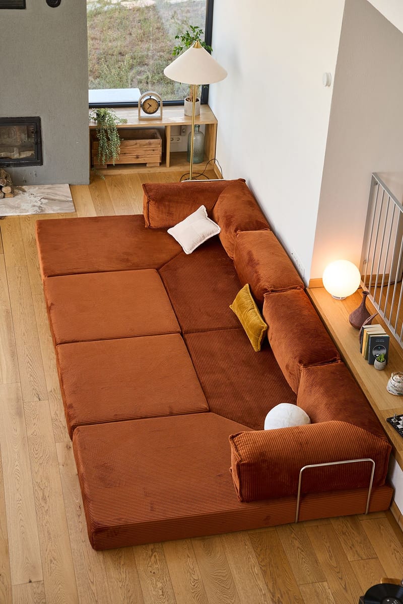 Corner Sofa-Bed Atelier Del Sofa - Møbler - Sofaer - Sovesofaer - Hjørnesovesofa