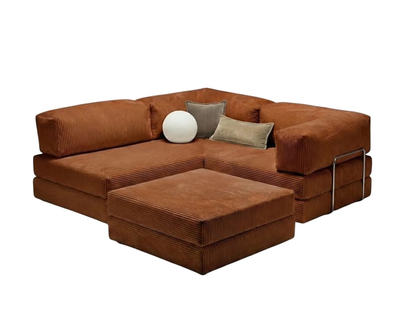 Corner Sofa-Bed Atelier Del Sofa - Møbler - Sofaer - Sovesofaer - Hjørnesovesofa