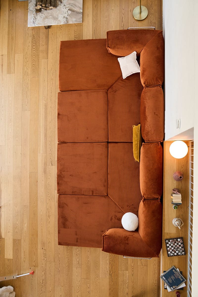 Corner Sofa-Bed Atelier Del Sofa - Møbler - Sofaer - Sovesofaer - Hjørnesovesofa