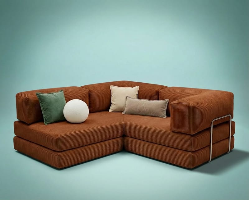 Corner Sofa-Bed Atelier Del Sofa - Møbler - Sofaer - Sovesofaer - Hjørnesovesofa