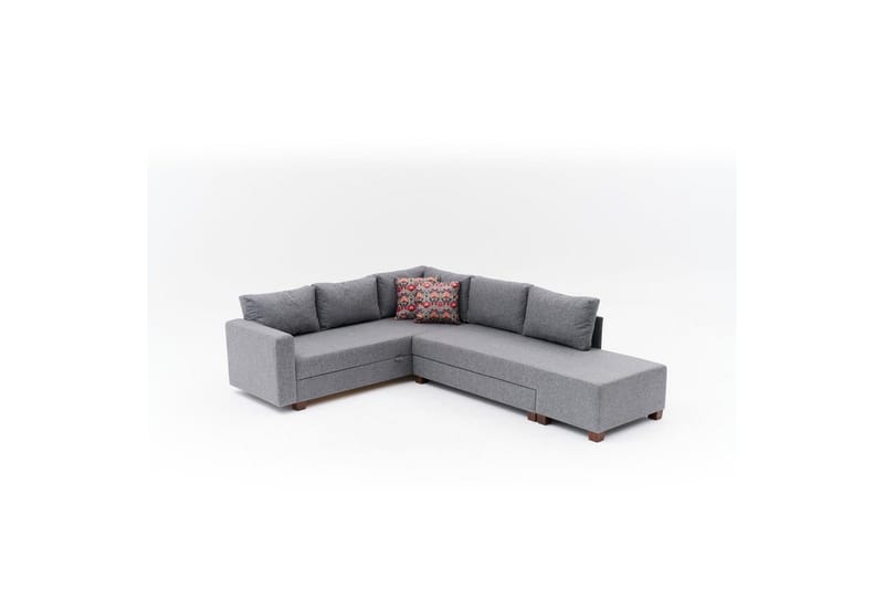 Hjørnesovesofa Cove Venstre Grå, Mørkegrå