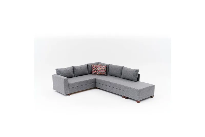 Hjørnesovesofa Cove Venstre Grå - Mørkegrå - Møbler - Sofaer - Sovesofaer