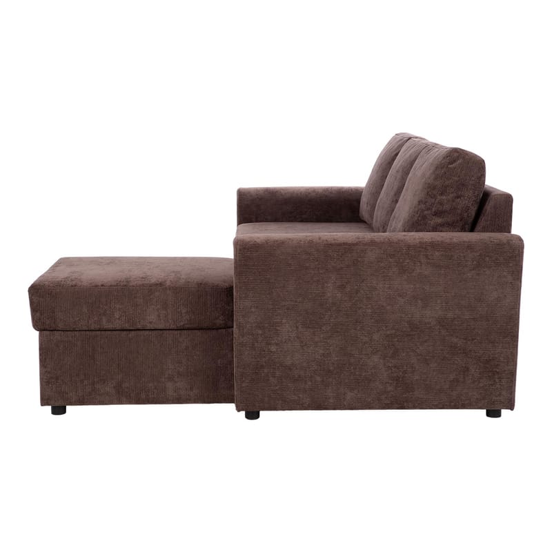Hjørnesovesofa Fenor - Brun - Møbler - Sofaer - Sovesofaer