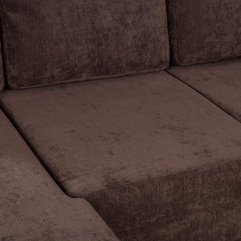 Hjørnesovesofa Fenor - Brun - Møbler - Sofaer - Sovesofaer