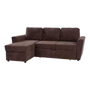 Hjørnesovesofa Fenor - Brun - Møbler - Sofaer - Sovesofaer