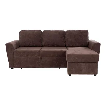 Hjørnesovesofa Fenor - Brun - Møbler - Sofaer - Sovesofaer