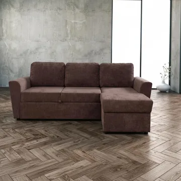 Hjørnesovesofa Fenor - Brun - Møbler - Sofaer - Sovesofaer