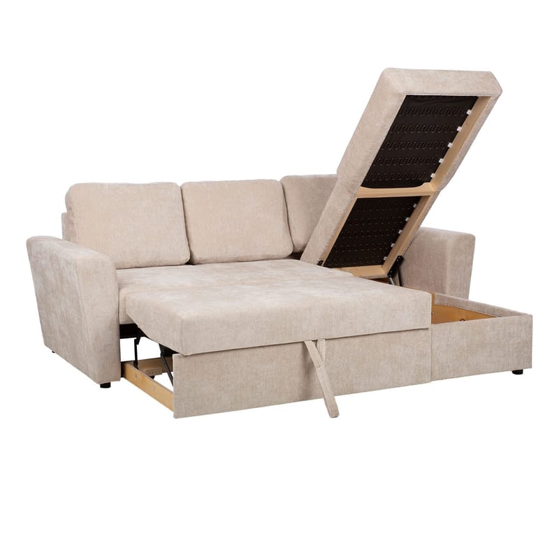 Hjørnesovesofa Fenor - Lys beige - Møbler - Sofaer - Sovesofaer