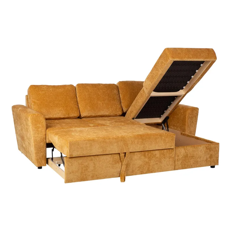 Hjørnesovesofa Fenor - Lys gul - Møbler - Sofaer - Sovesofaer