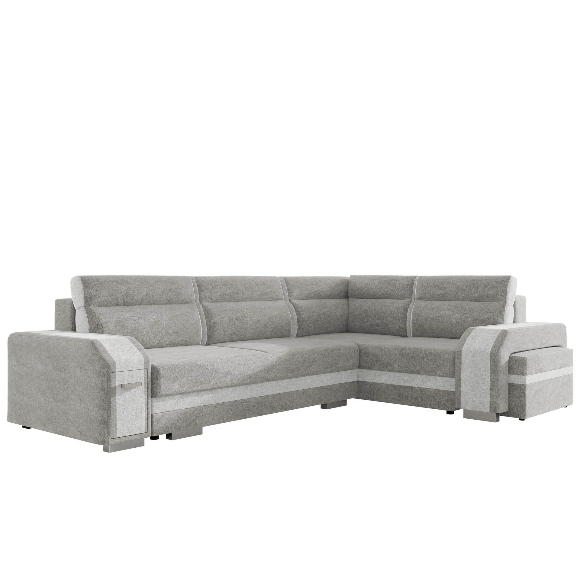 hjørnesofa Assan Nazar 225.05 + Nazar 225.04 Høyrevendt - grå