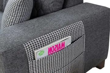 Hjørnesovesofa Atelier Del Sofa Loft Venstre (230 x 90 x 150 cm) Grå - Grå - Møbler - Sofaer - Sovesofaer - Hjørnesovesofa