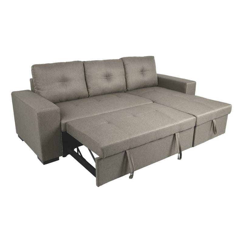 Hjørnesovesofa HOME4YOU Carita Beige - beige - Møbler - Sofaer - Sovesofaer