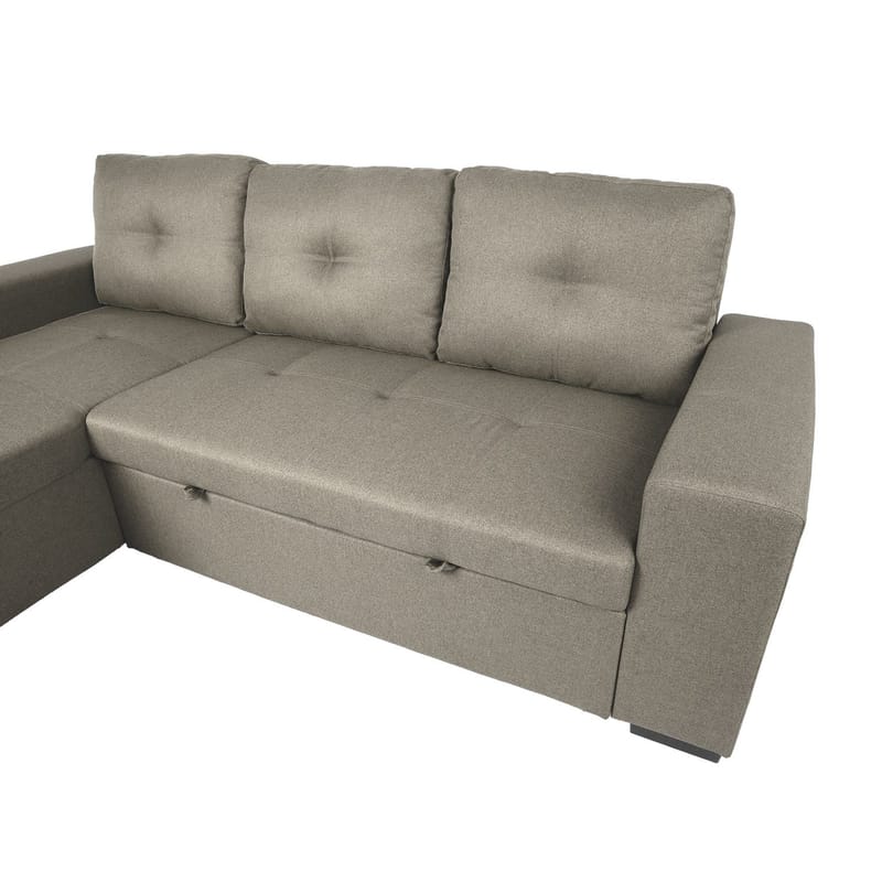 Hjørnesovesofa HOME4YOU Carita Beige - beige - Møbler - Sofaer - Sovesofaer