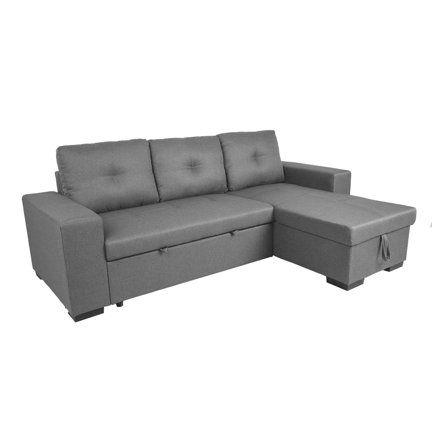 Hjørnesovesofa HOME4YOU Carita Grå - grå