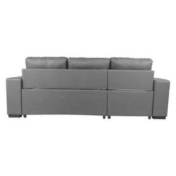 Hjørnesovesofa HOME4YOU Carita Grå - grå - Møbler - Sofaer - Sovesofaer