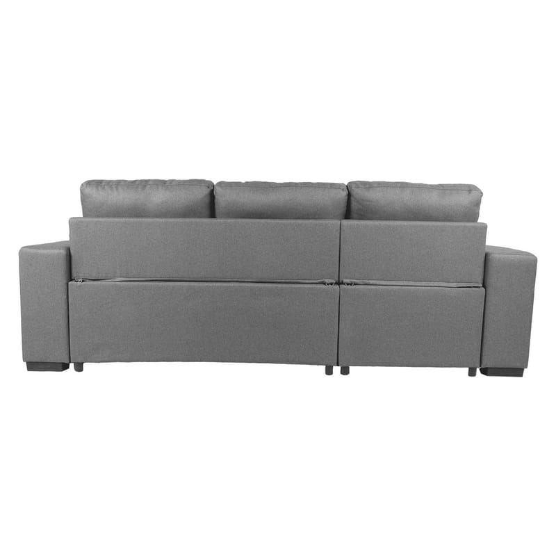 Hjørnesovesofa HOME4YOU Carita Grå - grå - Møbler - Sofaer - Sovesofaer