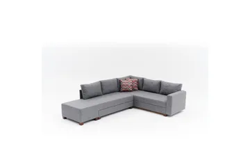 Hjørnesovesofa Iroulport Høyre Grå