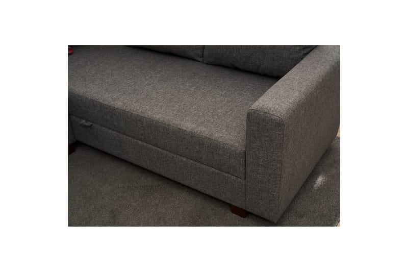 Hjørnesovesofa Iroulport Høyre Grå - Grå - Møbler - Sofaer - Sovesofaer
