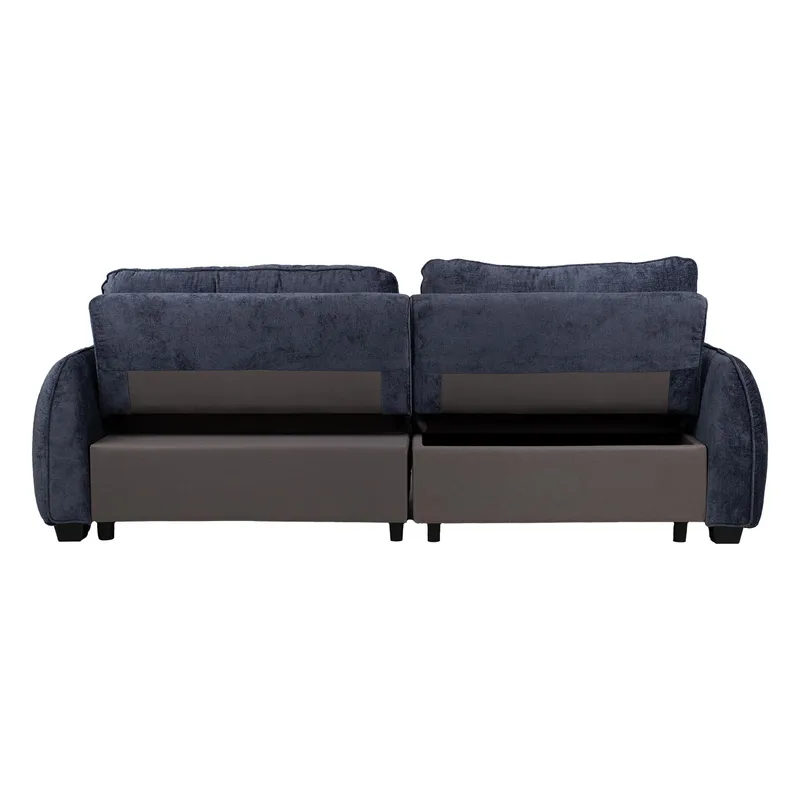 Hjørnesovesofa Klevor - Blå - Møbler - Sofaer - Sovesofaer