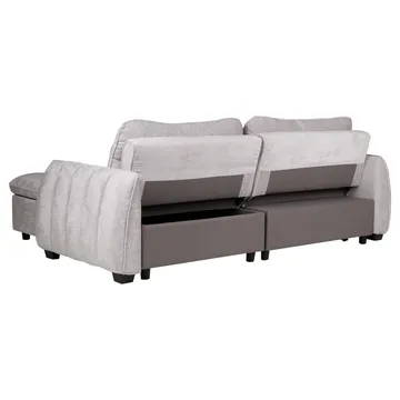 Hjørnesovesofa Klevor - Lys grå - Møbler - Sofaer - Sovesofaer