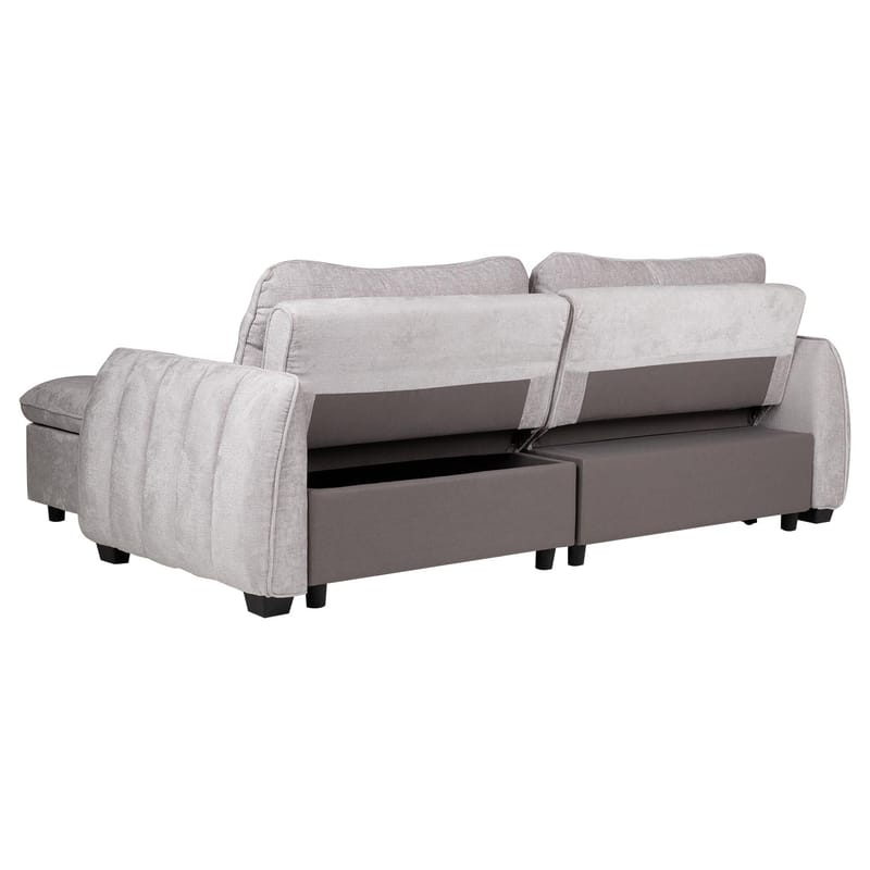 Hjørnesovesofa Klevor - Lys grå - Møbler - Sofaer - Sovesofaer
