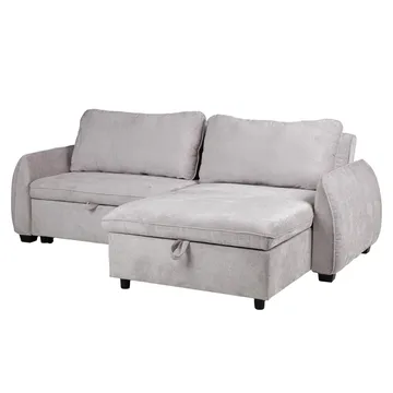 Hjørnesovesofa Klevor - Lys grå - Møbler - Sofaer - Sovesofaer