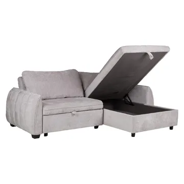 Hjørnesovesofa Klevor - Lys grå - Møbler - Sofaer - Sovesofaer