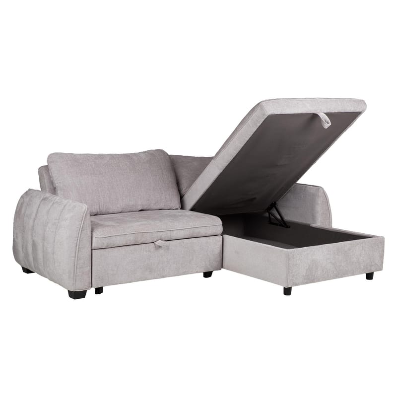 Hjørnesovesofa Klevor - Lys grå - Møbler - Sofaer - Sovesofaer