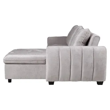 Hjørnesovesofa Klevor - Lys grå - Møbler - Sofaer - Sovesofaer