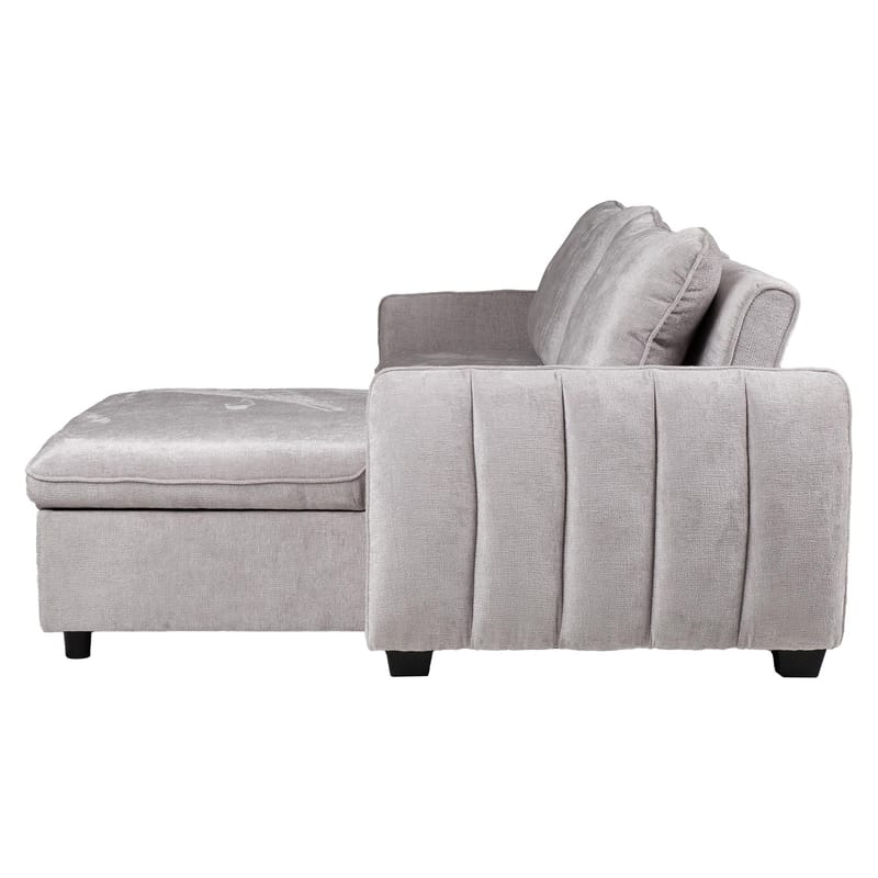 Hjørnesovesofa Klevor - Lys grå - Møbler - Sofaer - Sovesofaer