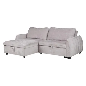 Hjørnesovesofa Klevor - Lys grå - Møbler - Sofaer - Sovesofaer