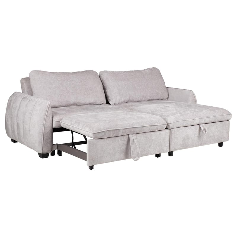 Hjørnesovesofa Klevor - Lys grå - Møbler - Sofaer - Sovesofaer