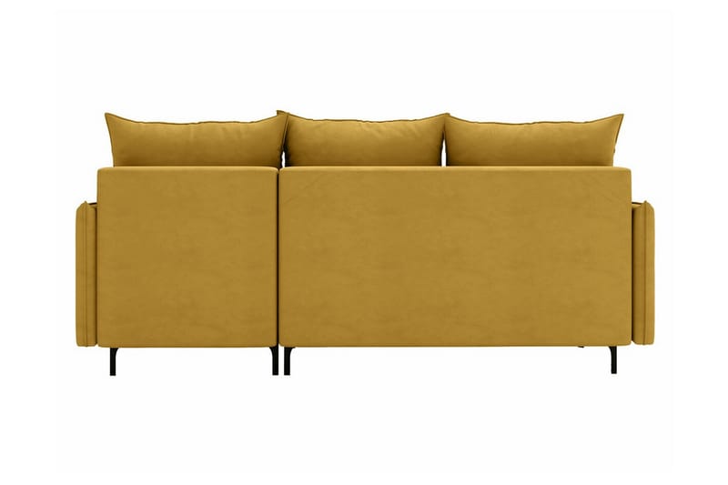 Knocklong 3-seters Hjørnesovesofa - Gul - Møbler - Sofaer - Sovesofaer