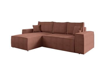 Knocklong 3-seters Hjørnesovesofa - Rosa - Møbler - Sofaer - Sovesofaer - Sovesofa divan
