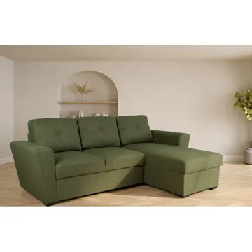 Hjørnesovesofa Korsvik - Grønn - Møbler - Sofaer - Sovesofaer